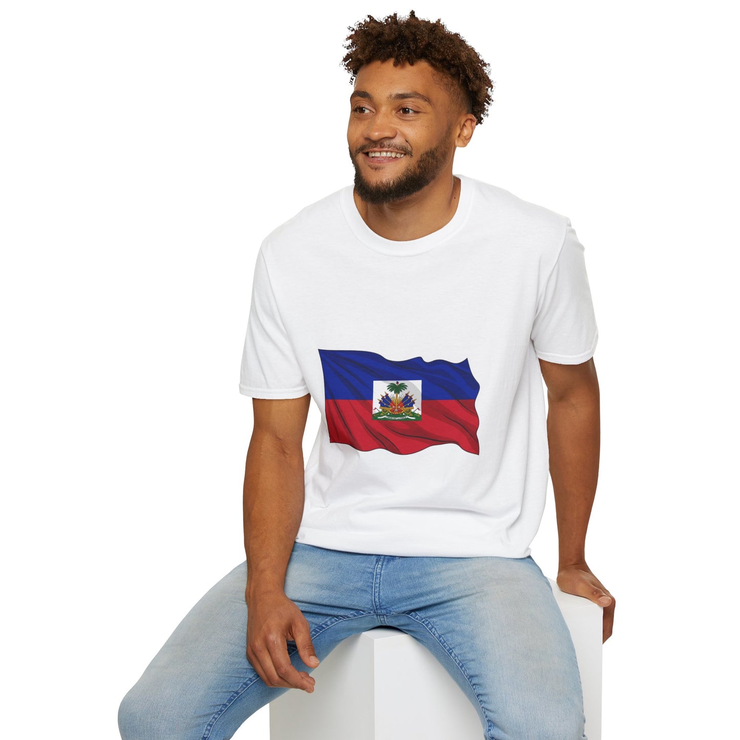 Haiti Flag T-Shirt — "En avant les Grenadiers" Patriotic Tee