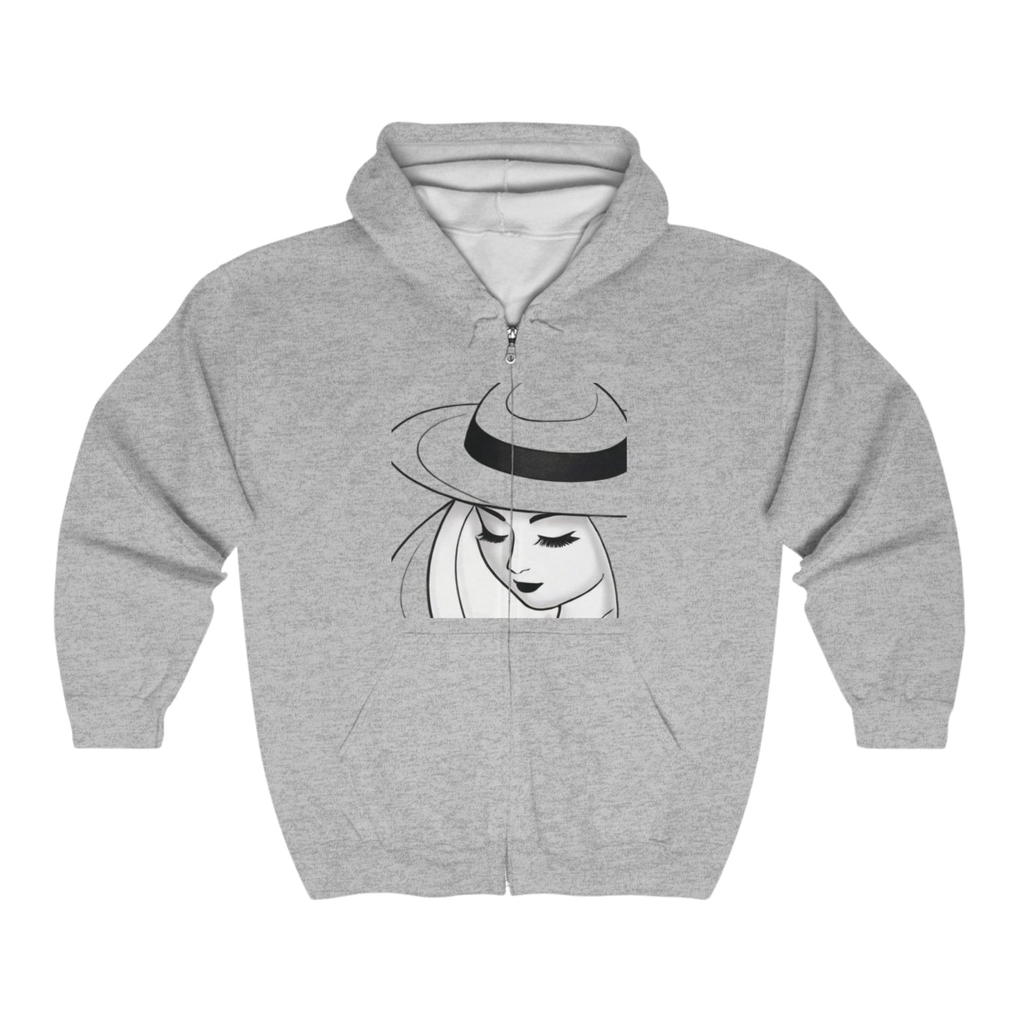 Unisex Heavy Blend™ Full Zip Hooded Sweatshirt (Relaxing 2)