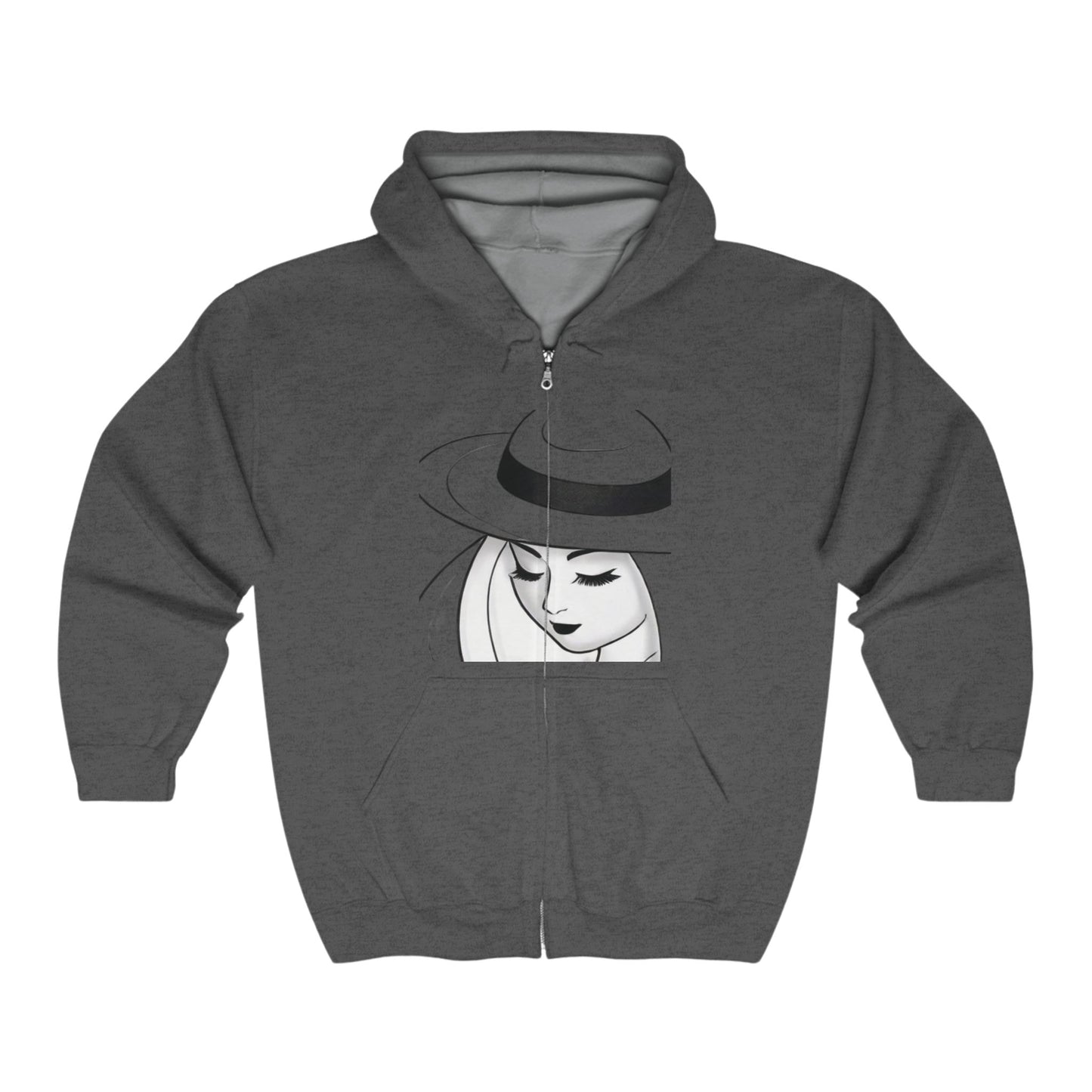 Unisex Heavy Blend™ Full Zip Hooded Sweatshirt (Relaxing 2)