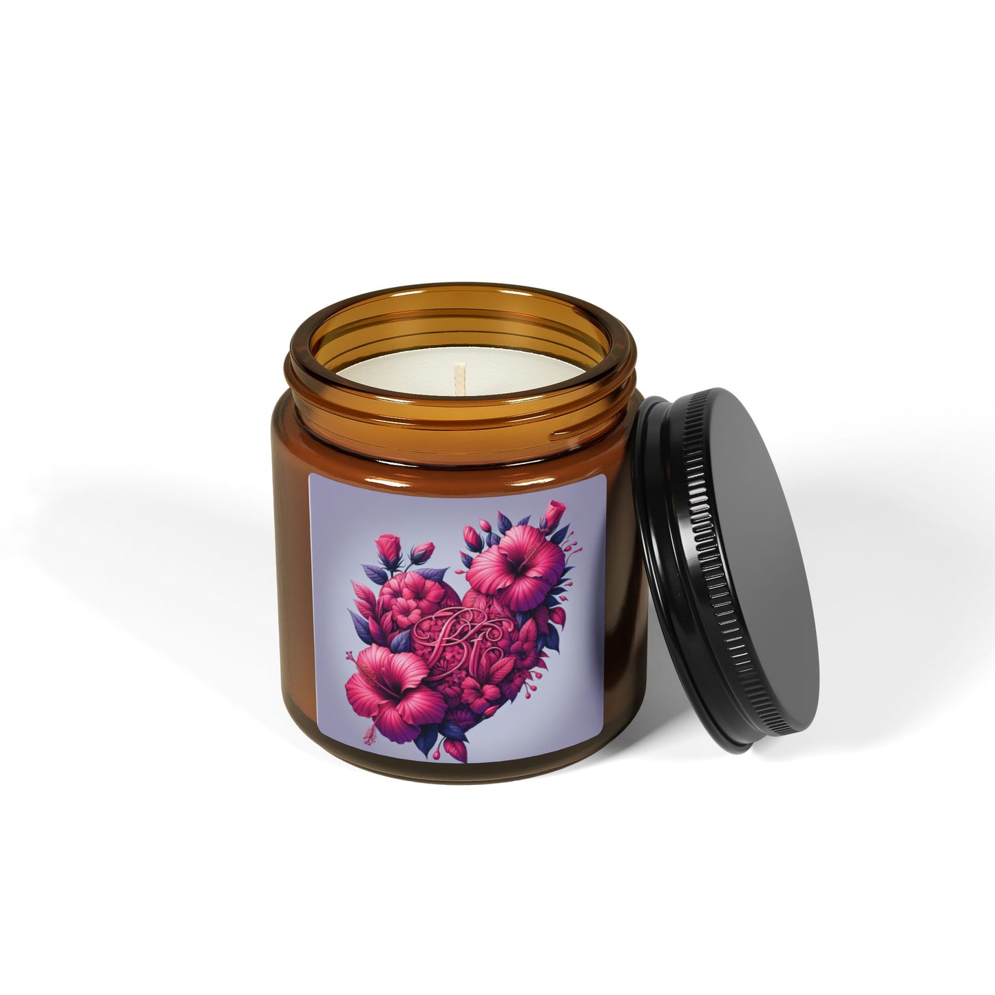 Scented Soy Candle (Multi-Size, Amber Jar)