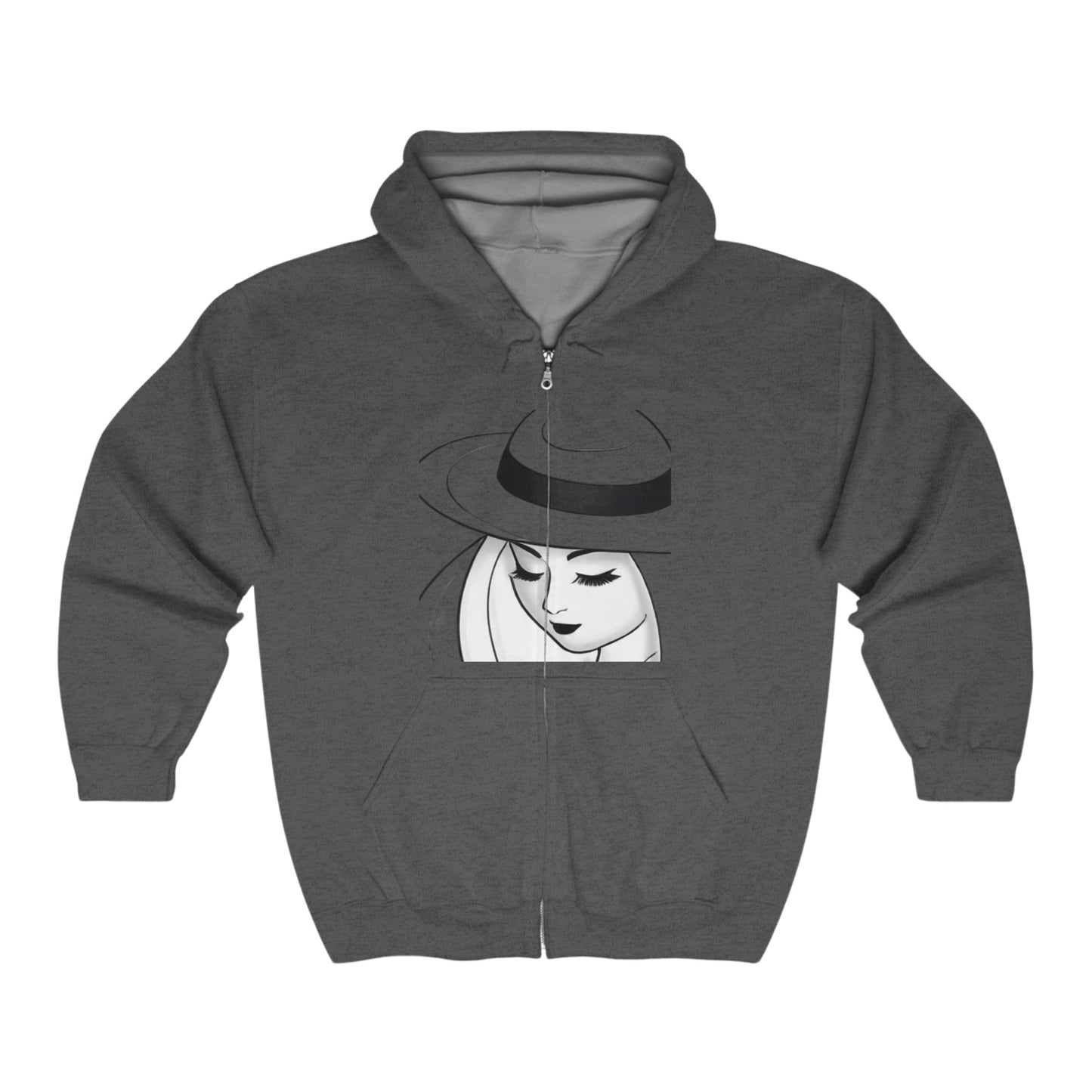 Unisex Heavy Blend™ Full Zip Hooded Sweatshirt (Relaxing 2)