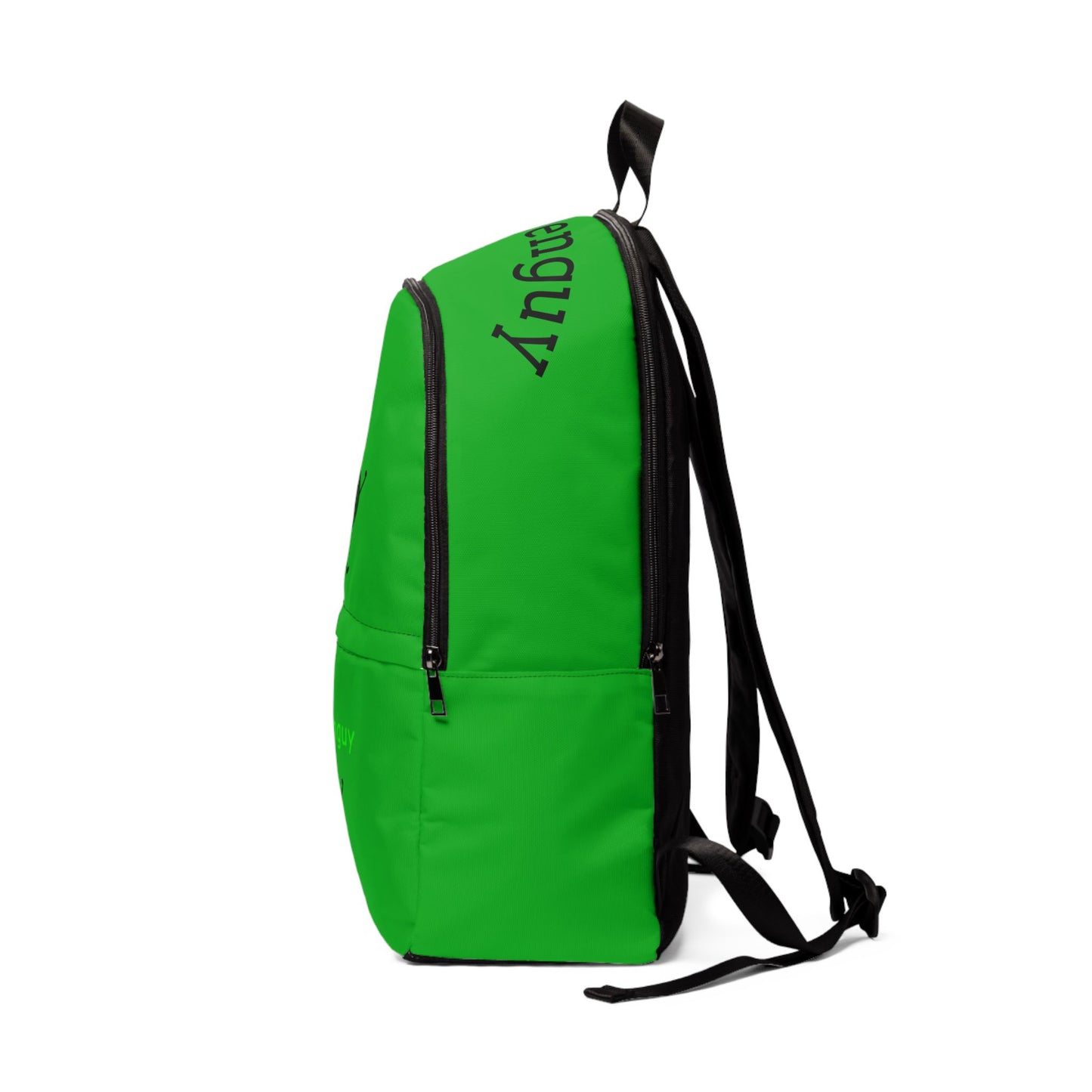 Green Progreenguy Backpack — Eco Mascot Printed School & Travel Bag