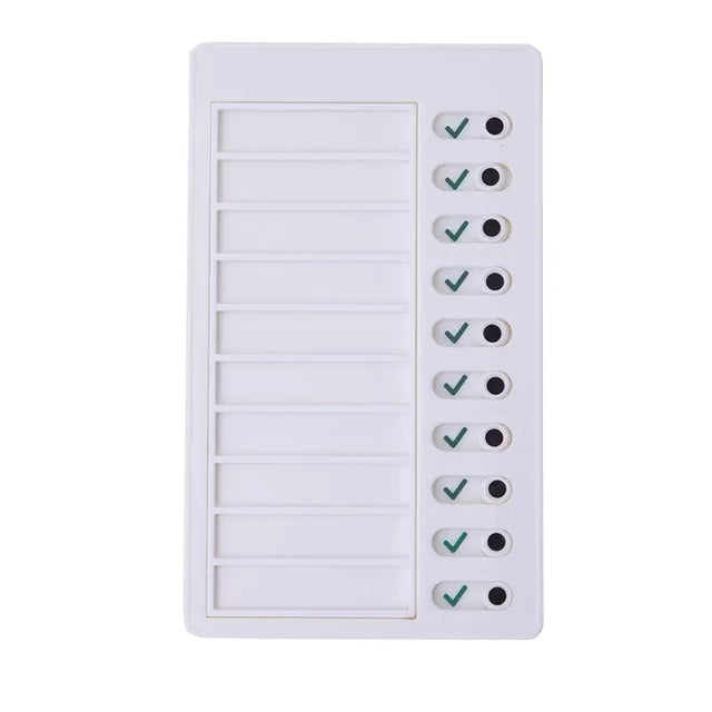 Reusable Self-Discipline Checklist Memo Board (Kawaii)
