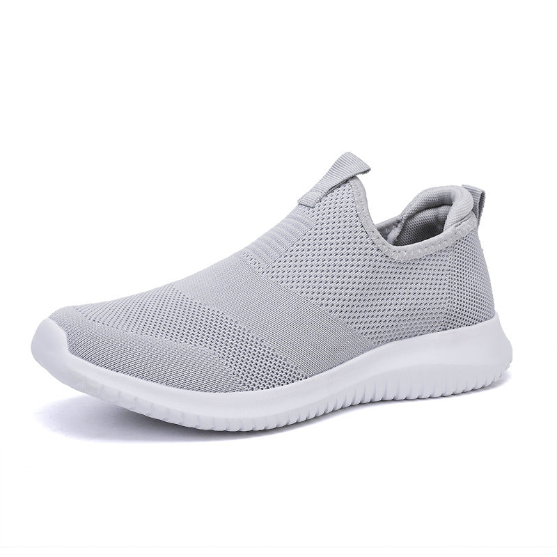 Summer Breathable Slip-On Knit Couples Sneakers