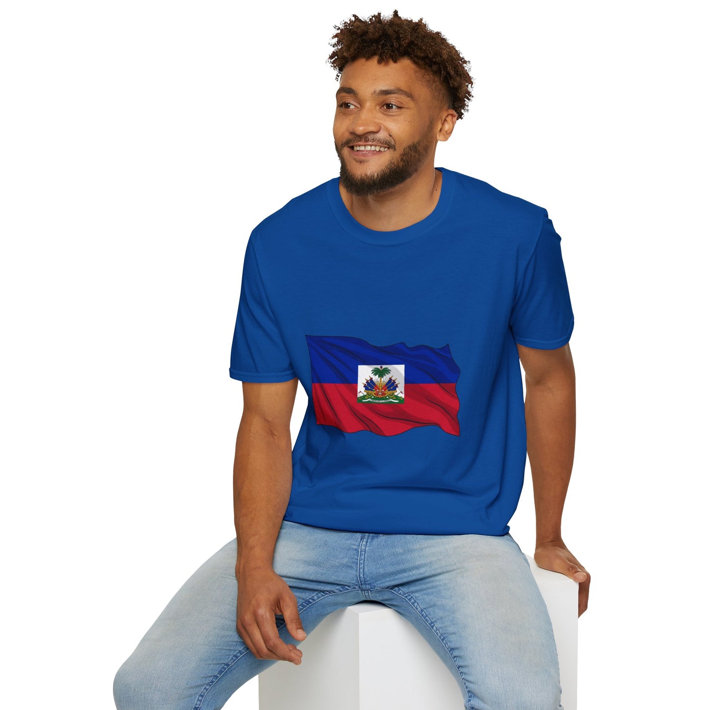 Haiti Flag T-Shirt — "En avant les Grenadiers" Patriotic Tee