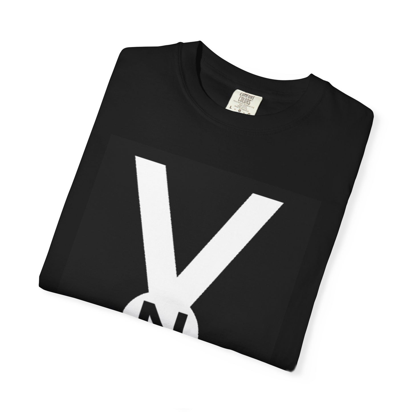 T-Shirt - Bold 'Y' Logo Graphic Tee (Black Square with N Emblem)