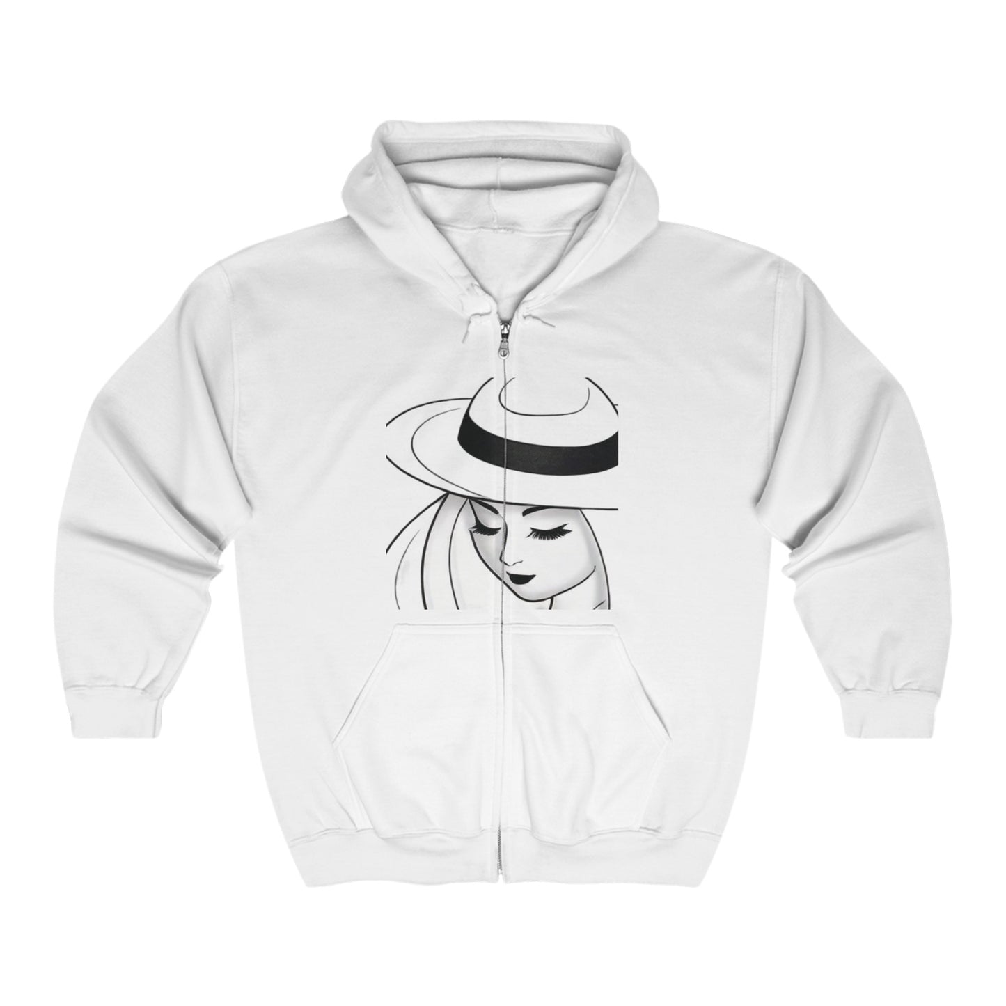 Unisex Heavy Blend™ Full Zip Hooded Sweatshirt (Relaxing 2)