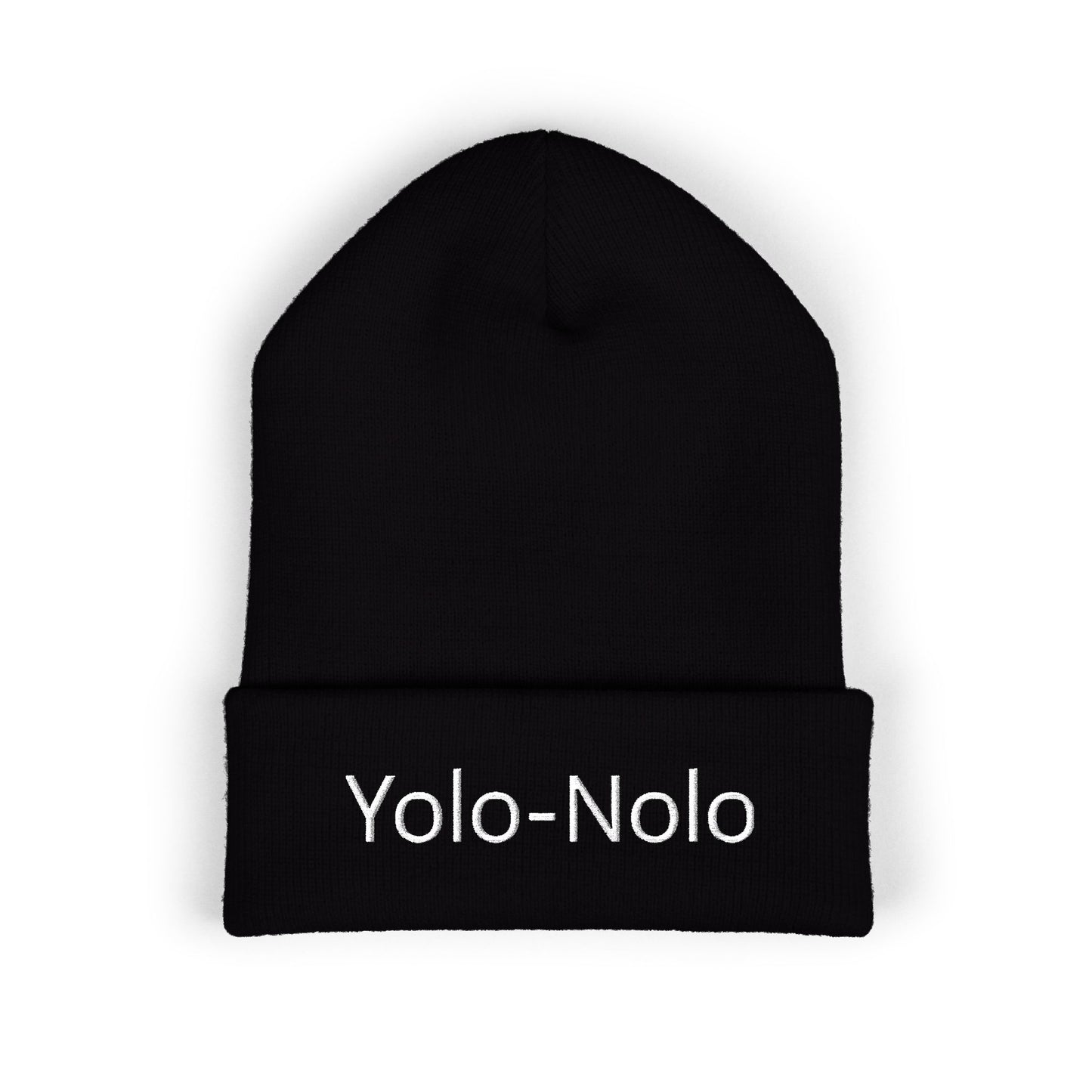 Embroidered Classic Cuffed Beanie - Yolo-Nolo Winter Hat