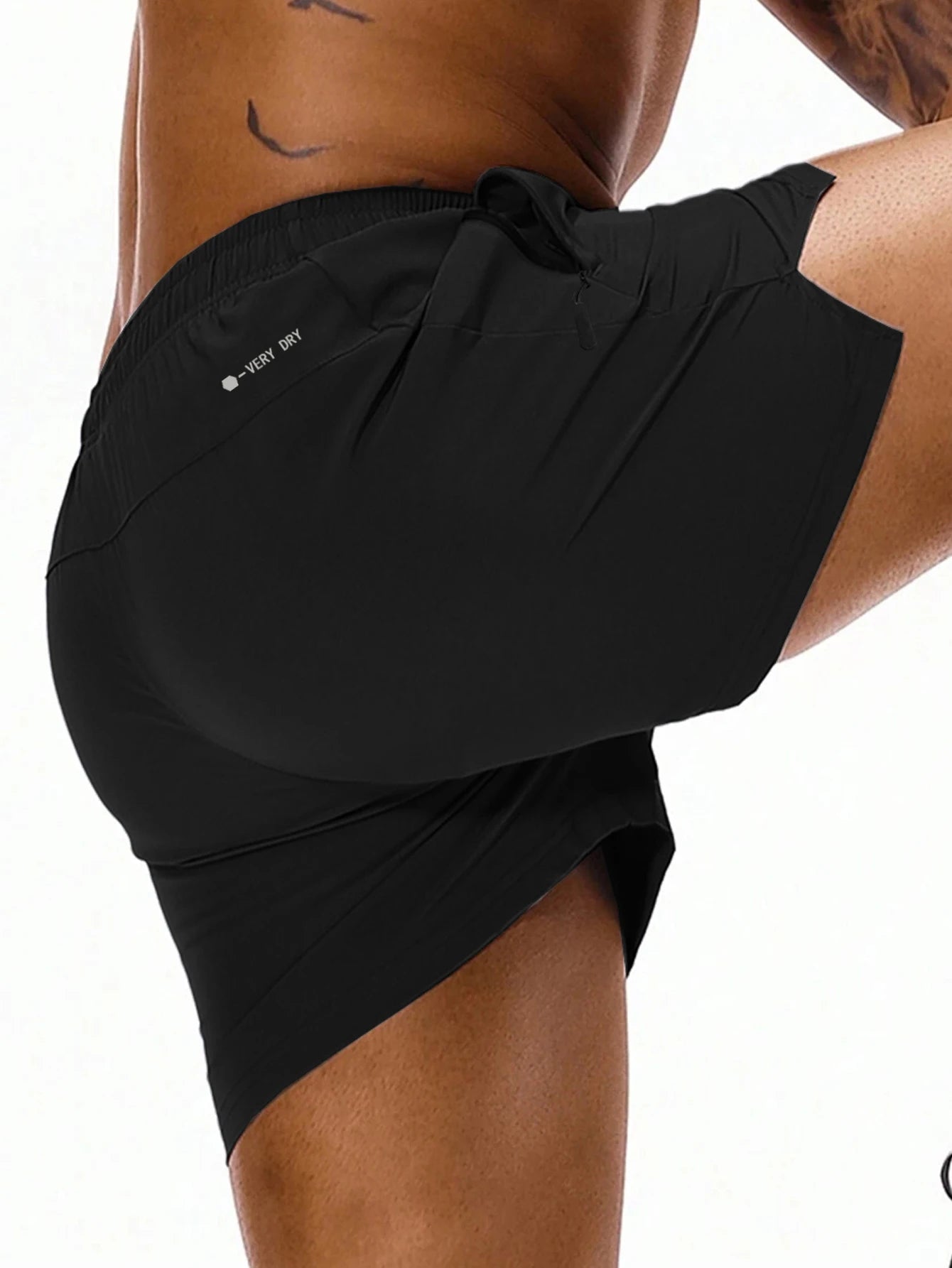 Men’s Casual Solid Quick-Dry Running Shorts with Zip Pockets – Summer-Ready for Everyday Workouts