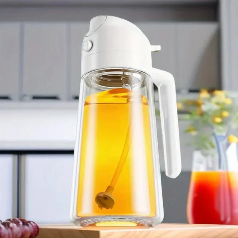 2-in-1 500ml Oil Spray Bottle & Dispenser – Multi-Purpose Kitchen Tool for Cooking, BBQ, and More