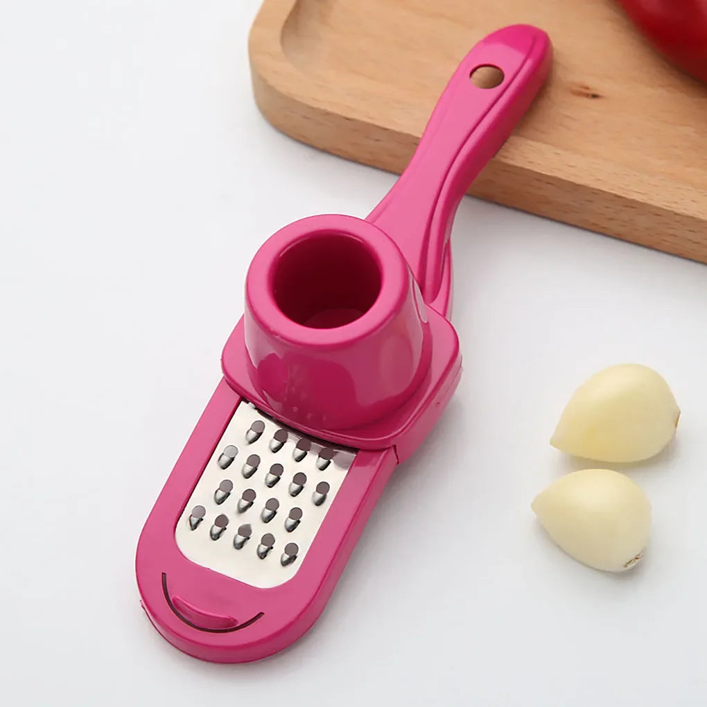 Garlic Crusher Press Multi-Functional - Manual Ginger Garlic Grinding Grater Cutter