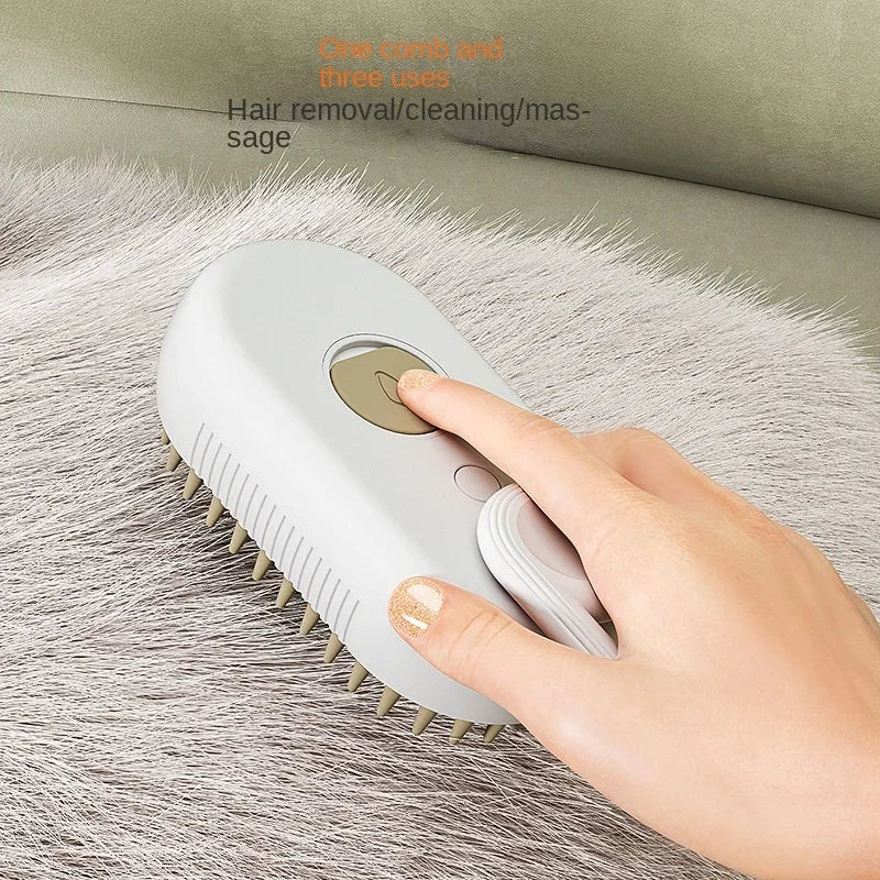 Cat Steam Brush - Steamy Dog Brush 3 in 1 Electric Spray