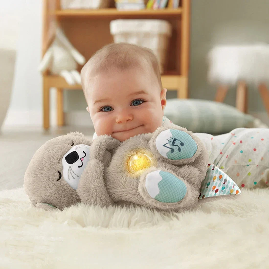 Baby Breathing Bear - Baby Soothing Otter Plush Doll Toy