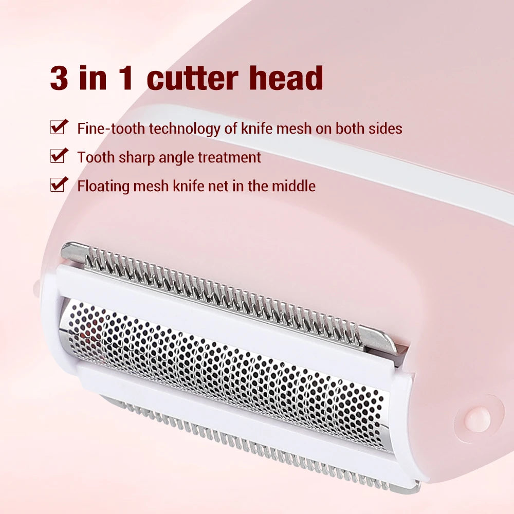 Sleek & Stylish Portable Electric Body Shaver for Women