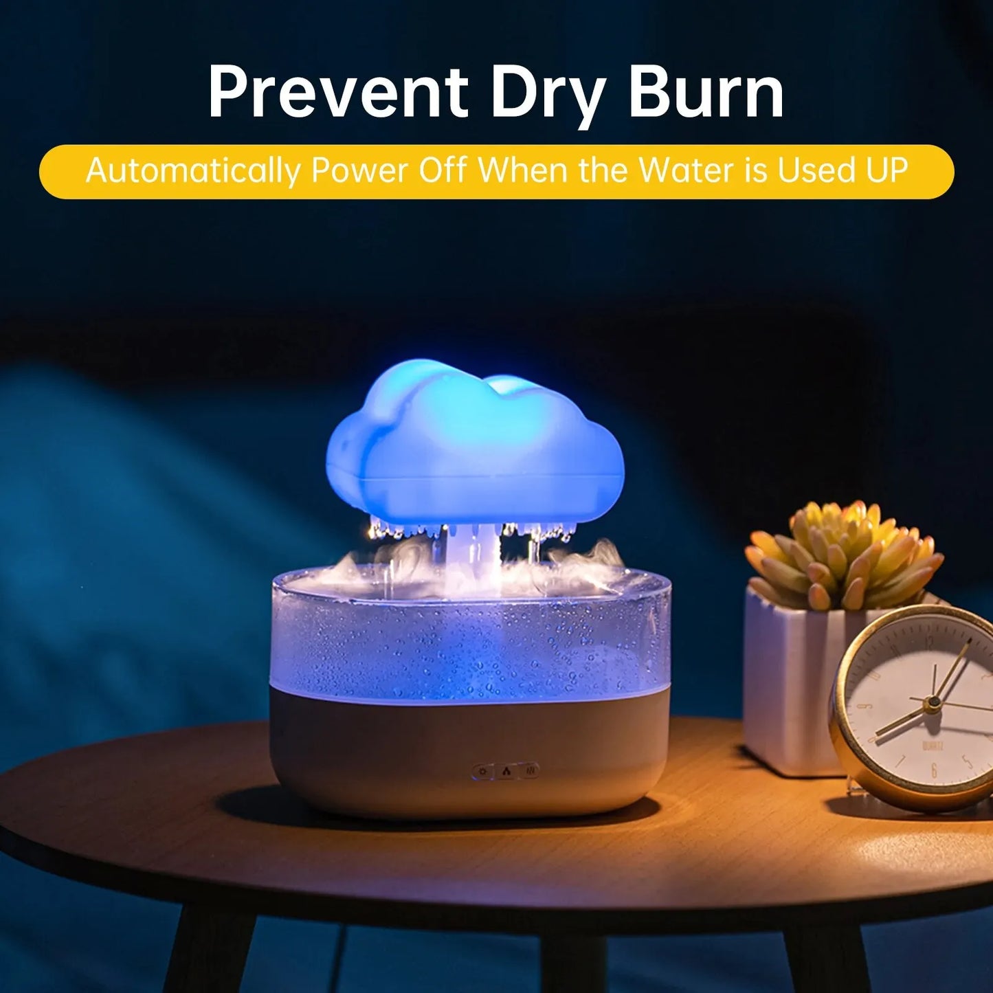 Colorful Night Light Mushroom Humidifier