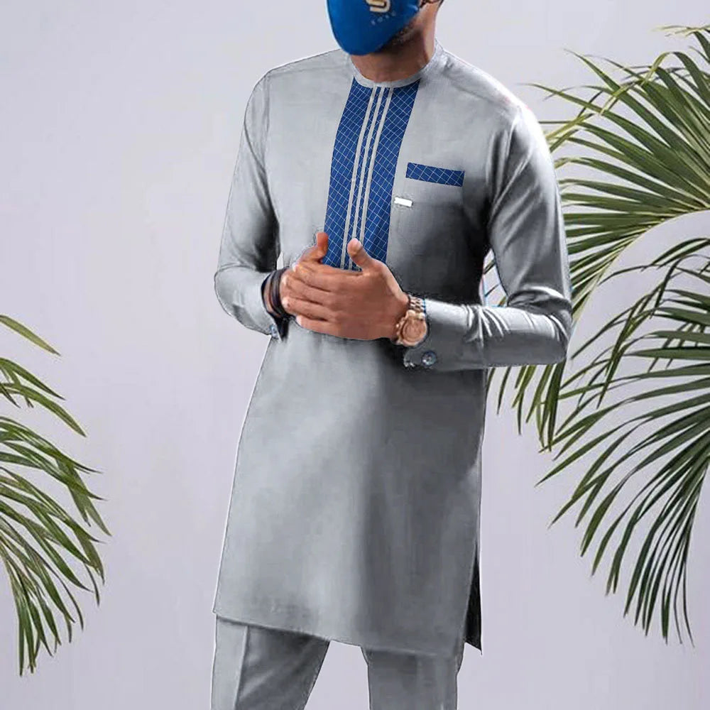 Men's Summer Kaftan 2-Piece Suit – Casual & Comfortable