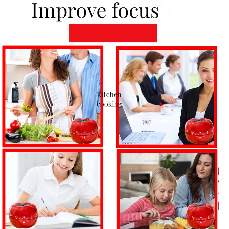 Mechanical Timer, Rotating Timer, Practical Desktop for Students To Learn Problem-Solving, Cooking, Yoga, Countdown Timer