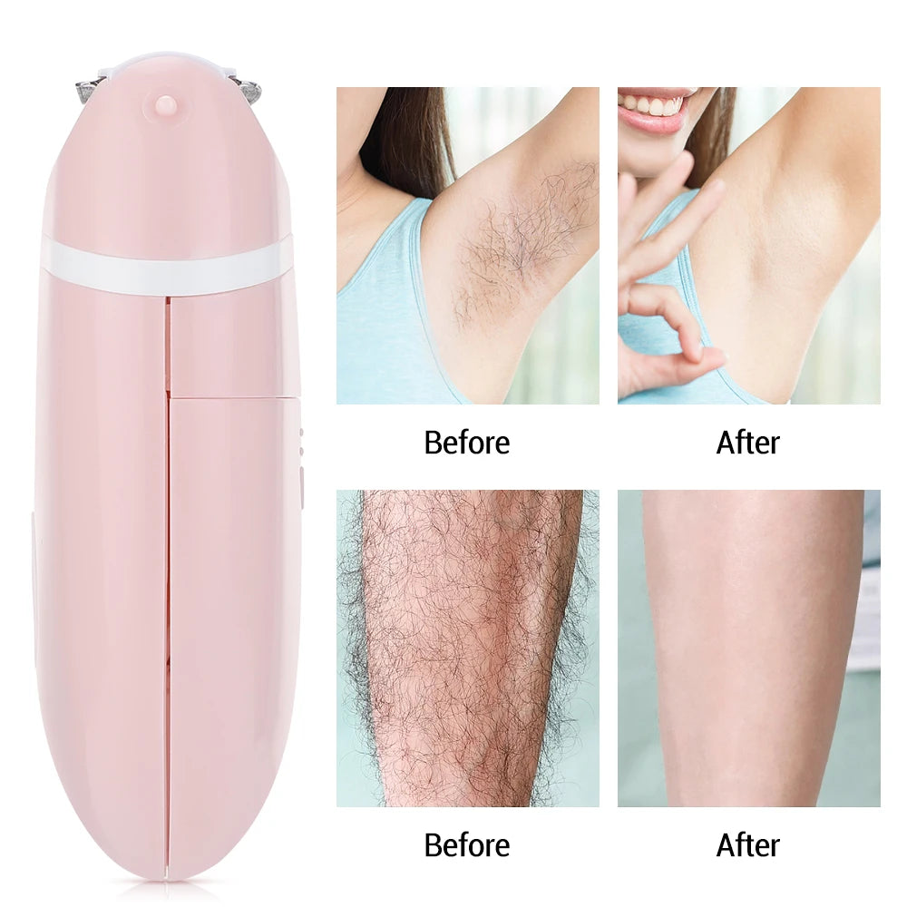 Sleek & Stylish Portable Electric Body Shaver for Women