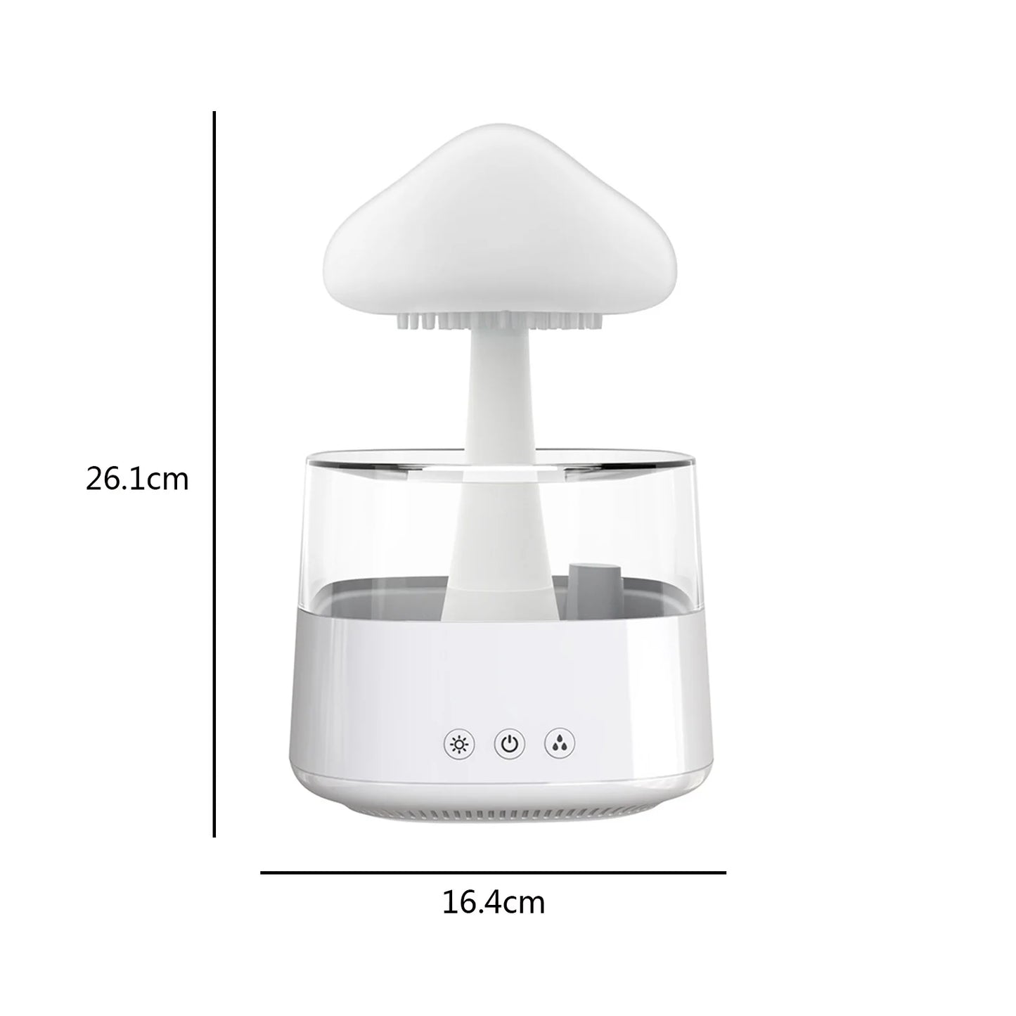 Colorful Mushroom Night Light Humidifier & Aroma Diffuser - Rain Cloud Design