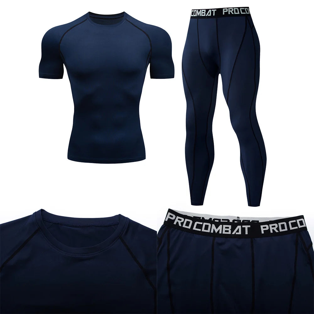 2pcs Men's Compression Sportswear