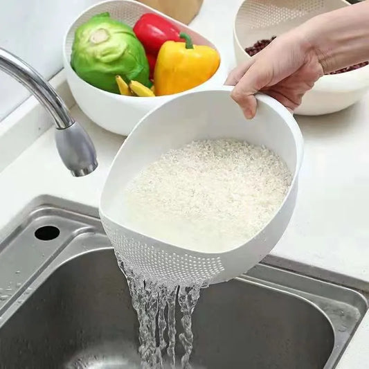 Drain Basket with Handles Rice Bowl Strainer Strainer Basket Sink Drain Kitchen Tools