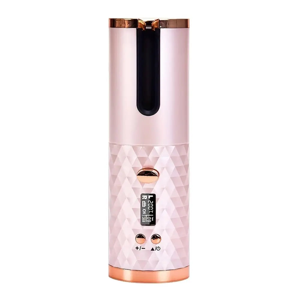 Cordless Automatic Hair Curler with LCD Display – 6 Temperature Modes, Rotating Ceramic Barrel for Effortless Waves & Curls