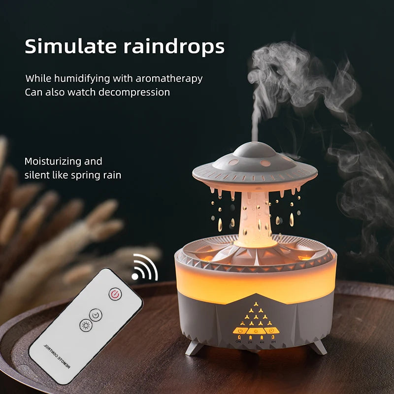 Rain Cloud Humidifier Essential Oil Diffusers 350ml