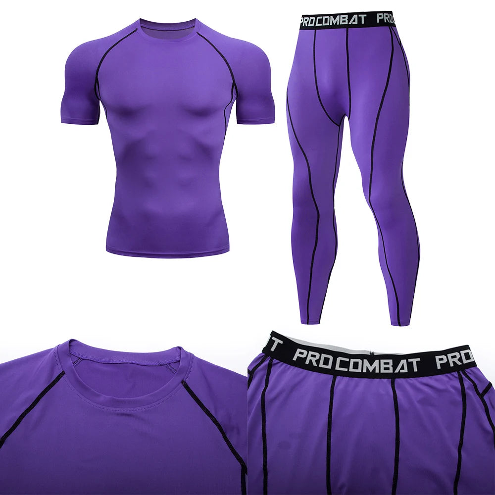 2pcs Men's Compression Sportswear