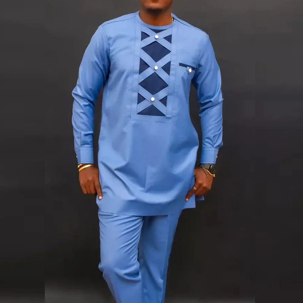 Men's Summer Kaftan 2-Piece Suit – Casual & Comfortable