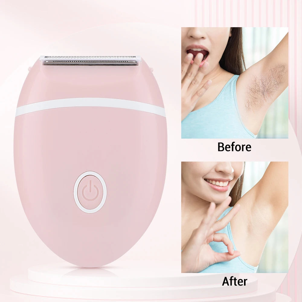 Sleek & Stylish Portable Electric Body Shaver for Women