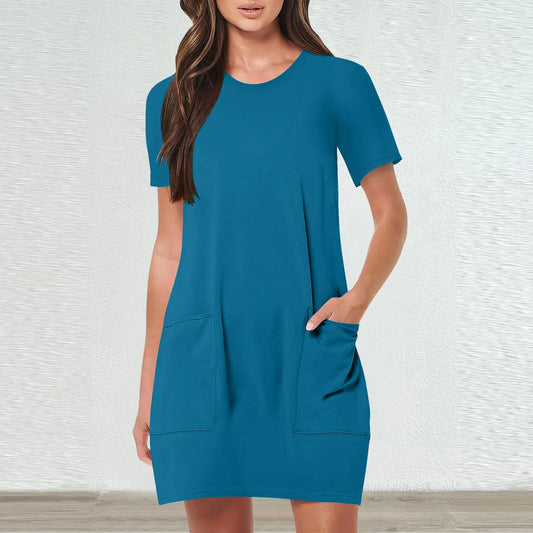Women's Sleeveless A-Line Tennis Dress – Casual Sporty Style with Pockets | Plus Sizes Available