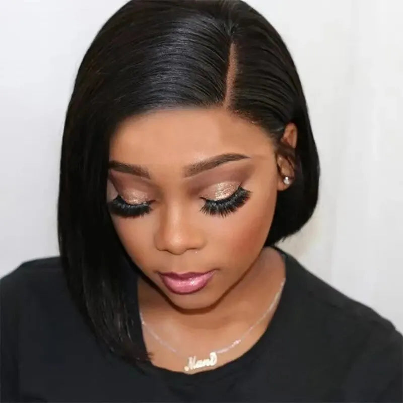 Lace Frontal Cuticle Aligned Pre Plucked Brazilian Human Hair for Black Women