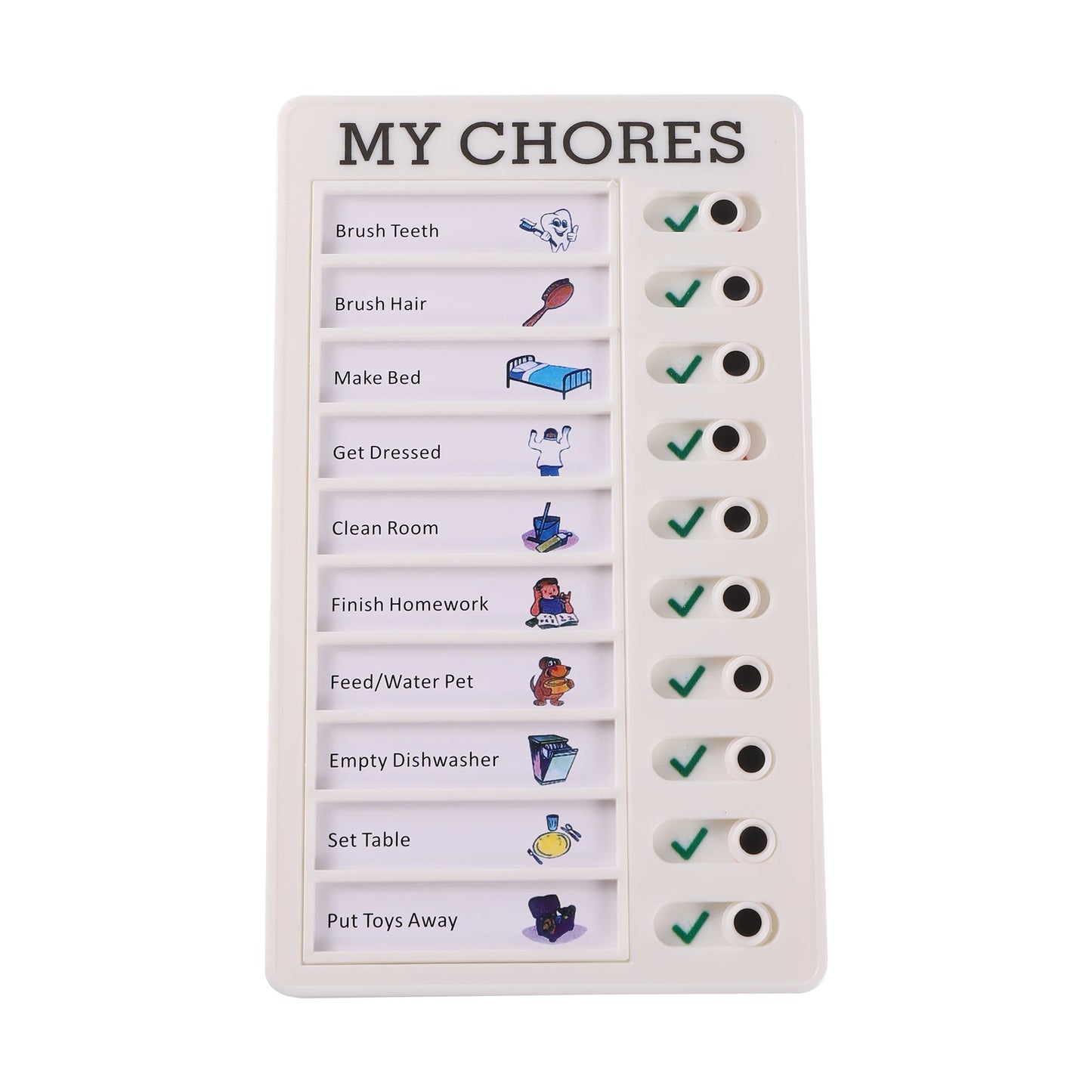 Reusable My Chores Checklist Task Board Daily Schedule Planner Memo Chore Chart Kid Responsibility Behavior Self Discipline Card