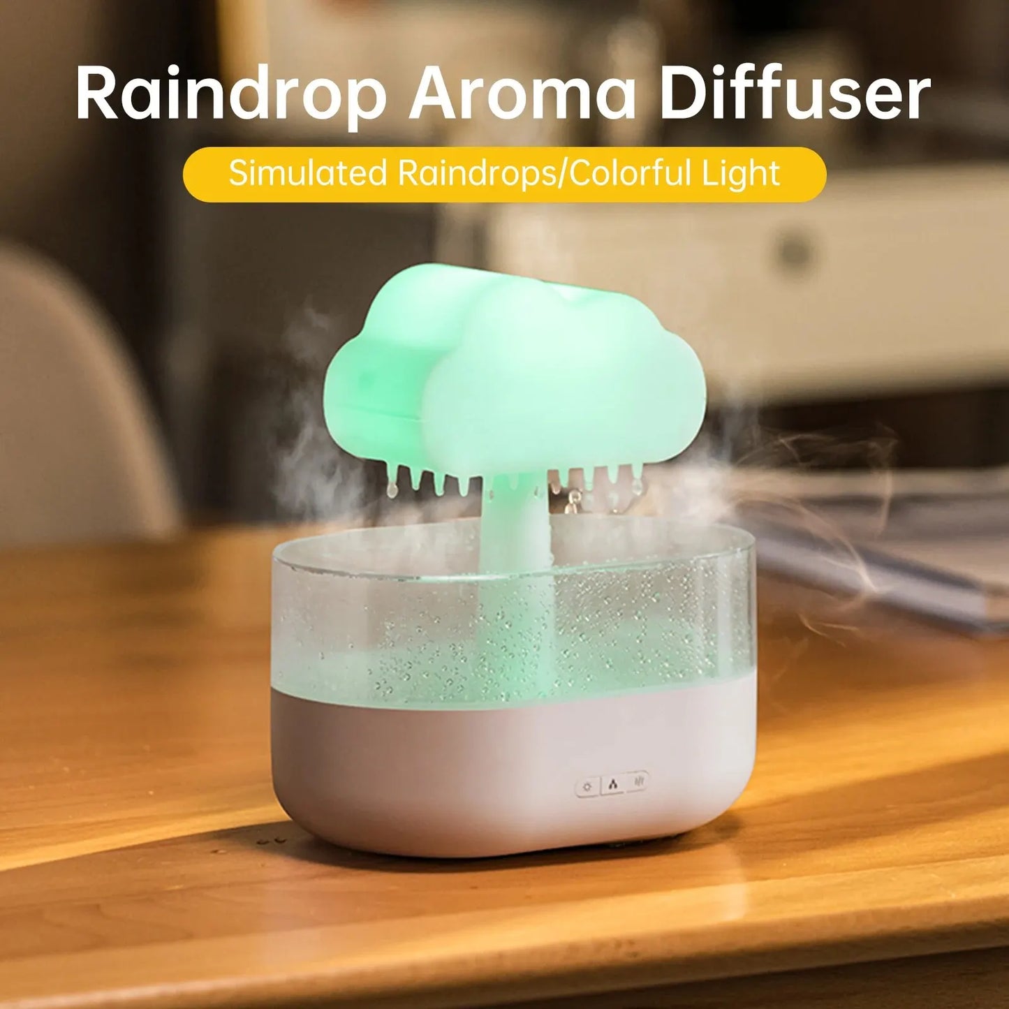 Colorful Night Light Mushroom Humidifier