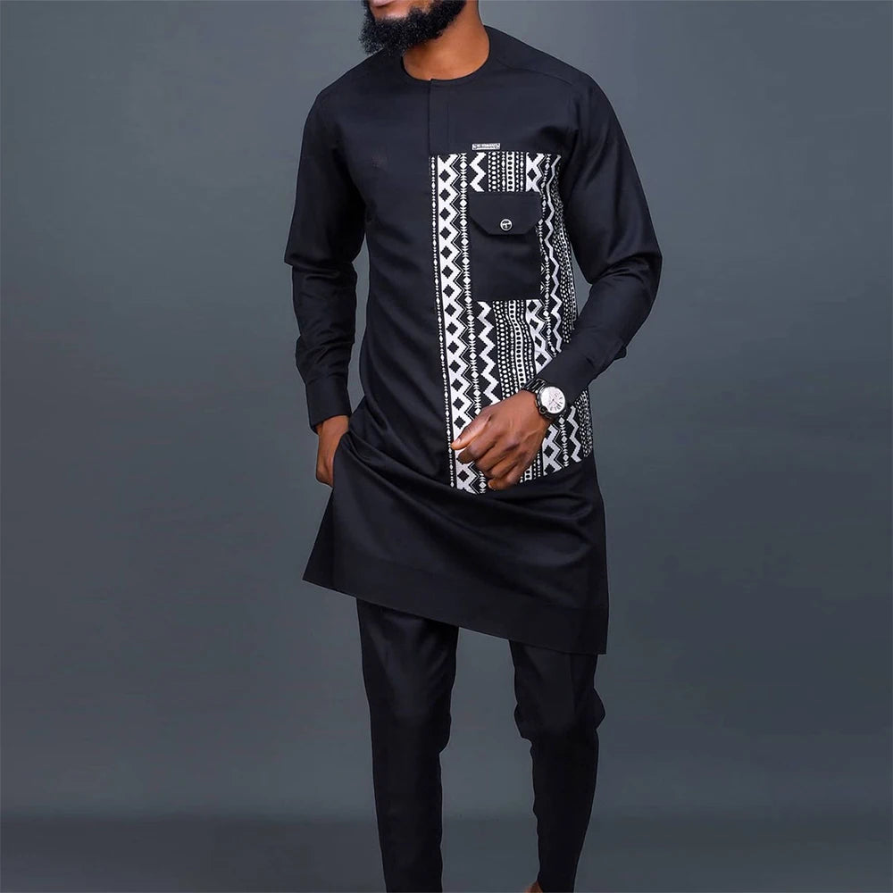 Men's Summer Kaftan 2-Piece Suit – Casual & Comfortable