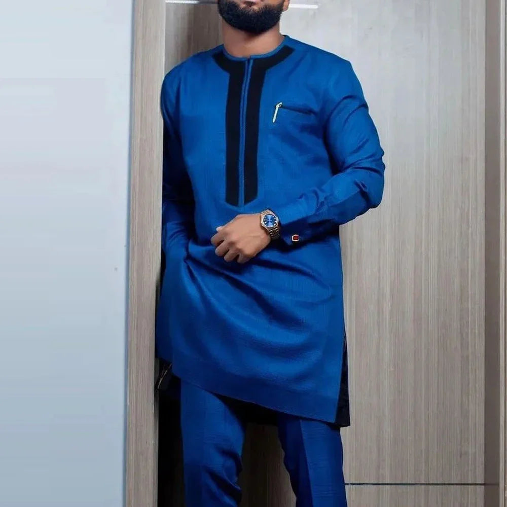 Men's Summer Kaftan 2-Piece Suit – Casual & Comfortable