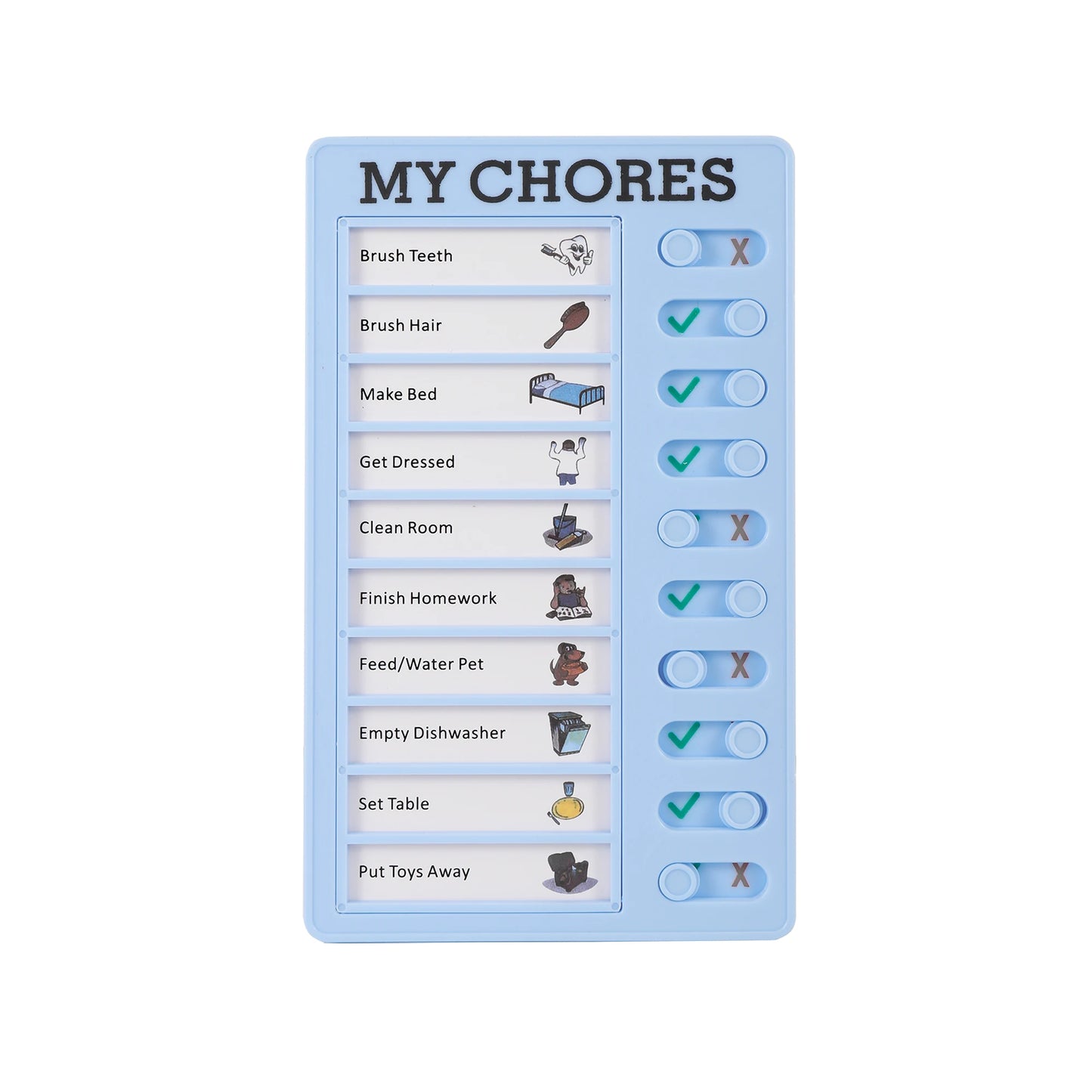 Reusable My Chores Checklist Task Board Daily Schedule Planner Memo Chore Chart Kid Responsibility Behavior Self Discipline Card