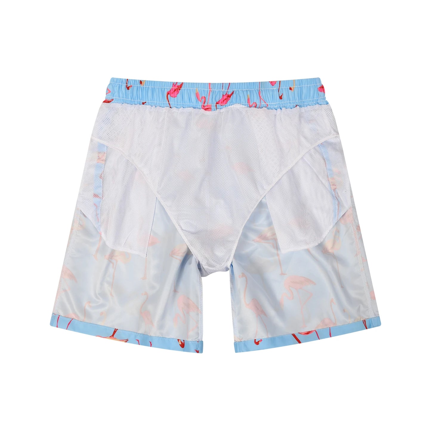 Men’s Quick-Dry Animal Print Swim Shorts with Mesh Lining – Perfect for Summer Beach Days