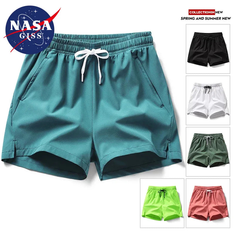 NASA GISS Summer Sports Shorts &amp; Running Pants – Men's &amp; Women's Zippered Pocket Set