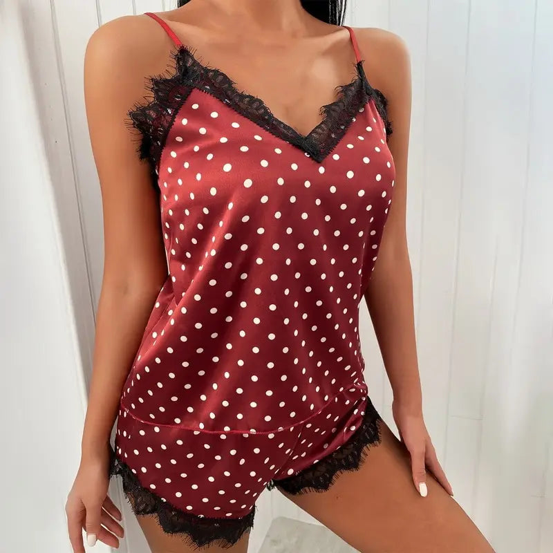 Sexy Lace Nightgown Women's Pajama Set