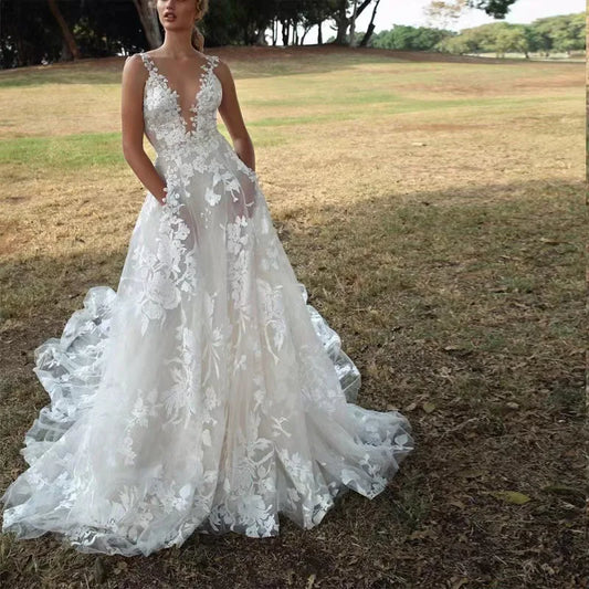 Women's White Lace Tutu Dress – Bridal-Inspired Suspender Maxi (Spring 2025)