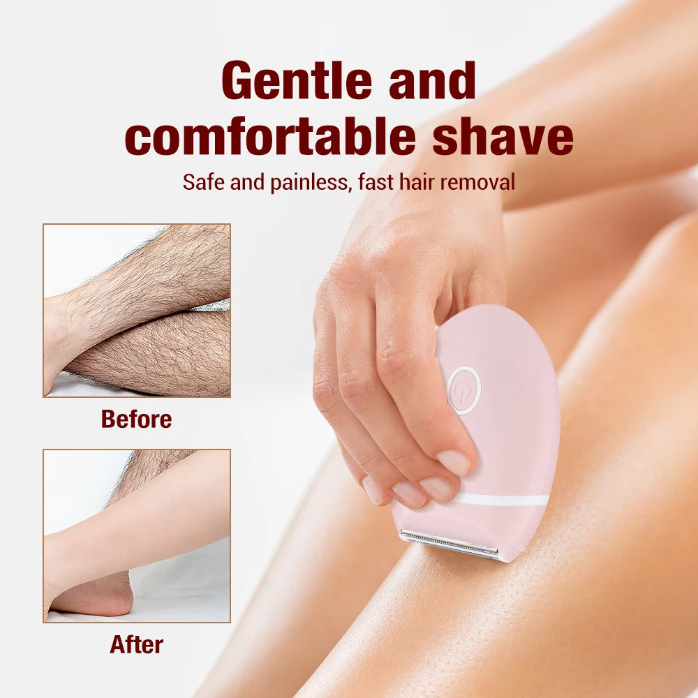 Sleek & Stylish Portable Electric Body Shaver for Women