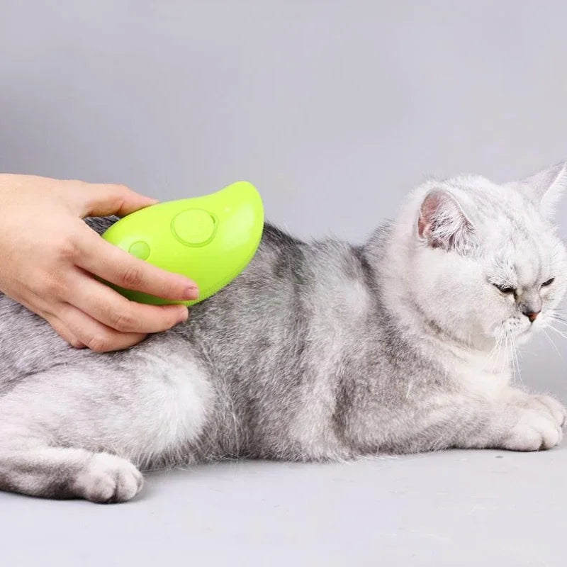 Cat Steam Brush - Steamy Dog Brush 3 in 1 Electric Spray