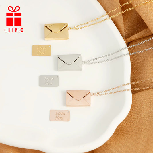 Love Card Envelope Pendant Women's