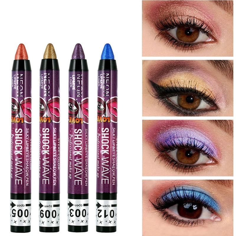 Waterproof Eyeshadow Pen Long Lasting Glitter Shimmer Eye Shadow Matte