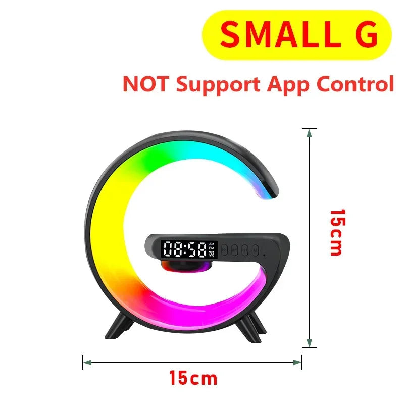 Multifunctional Wireless Charging Station with Bluetooth 5.0 Speaker & RGB Night Light