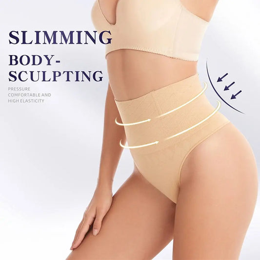 High-Waist Thong Shaper for Women – Tummy Control, Butt Lifting Seamless Panties