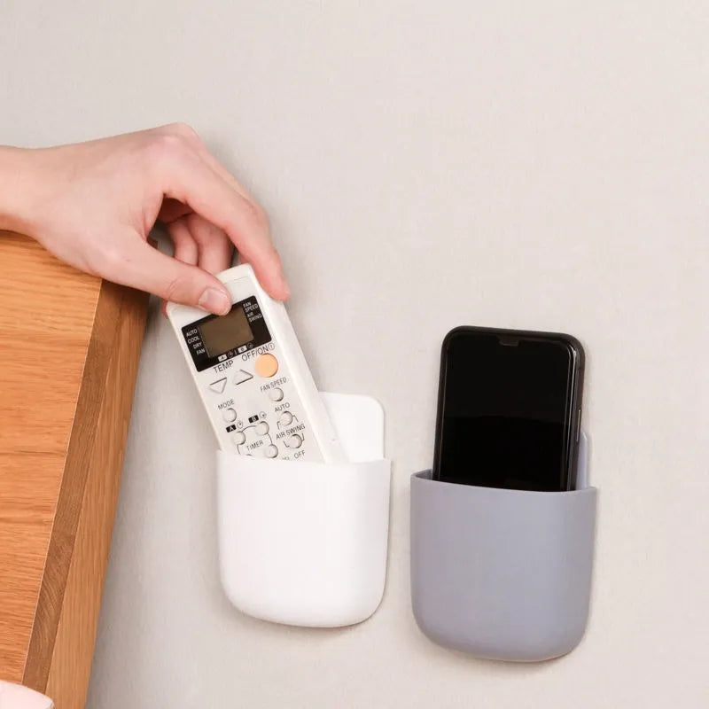 Mobile Phone Remote Control Plug Storage Rack / Bathroom Wall Mounted Toothbrush Storage Box Wholesale