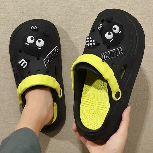 Men's Summer Couple Slippers: Non-Slip Sandals for Beach Outdoor Wear