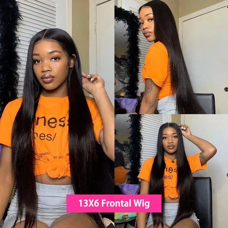 Glueless Lace Frontal Wig Human Hair Pre plucked 6x4 Transparent HD